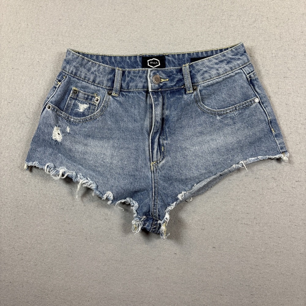 RVCA Denim Cutoff Shorts Hot Pants‎ Elle 28